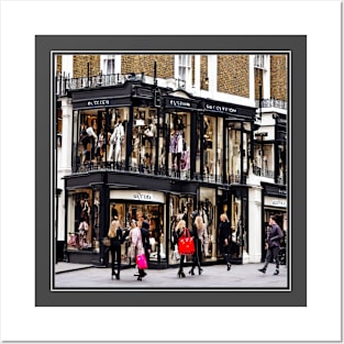 Luxury Shopping London Posters and Art